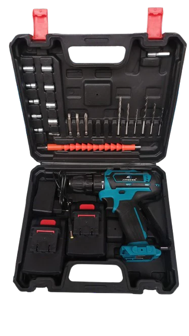 TALADRO ATORNILLADOR + KIT PROFESIONAL COMPLETO