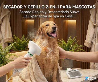 Cepillo Y Secador De Mascotas 2 En 1