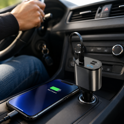 Cargador celular para auto-Energía constante-Viajes sin interrupciones