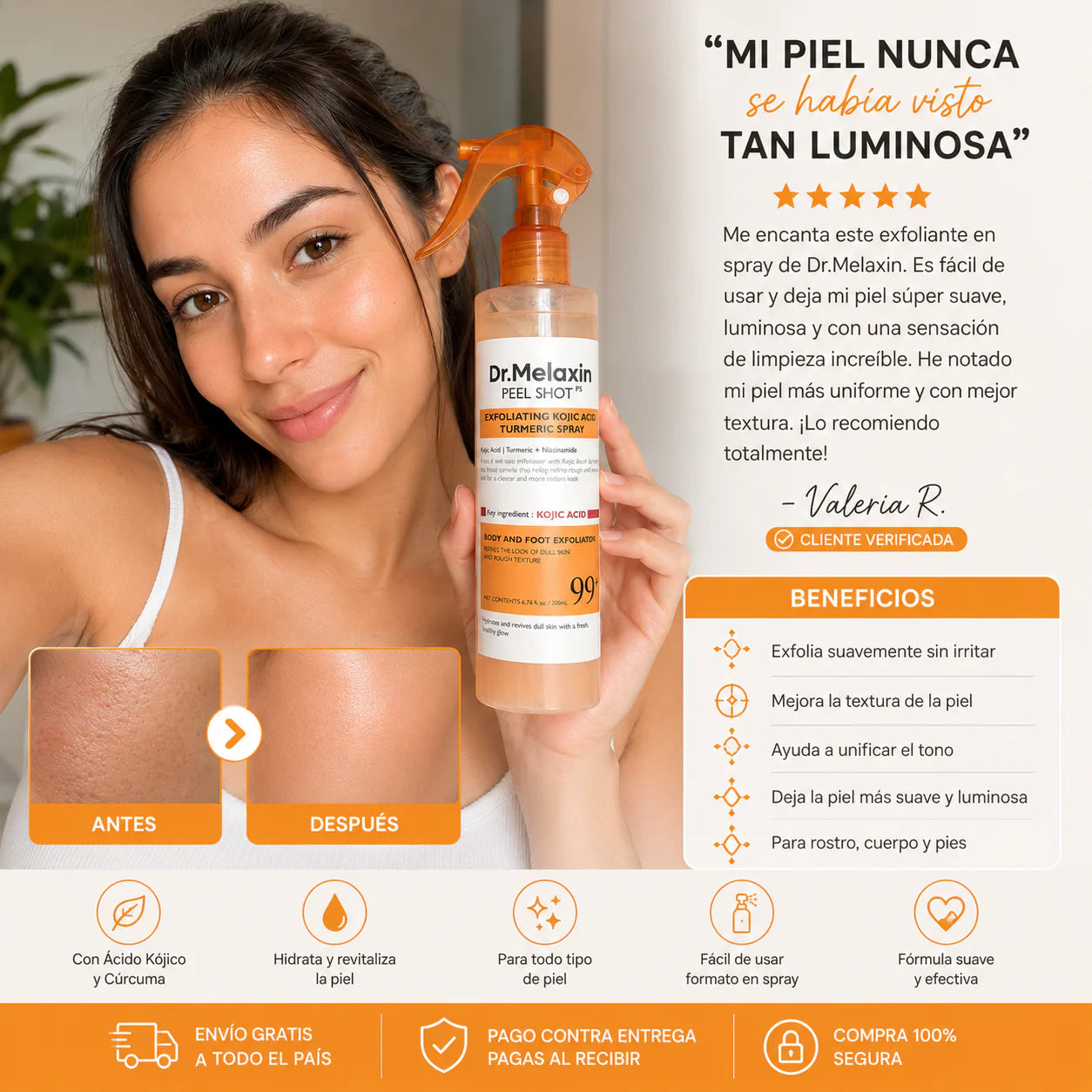 DR MELAXIN Recupera una piel uniforme y luminosa sin salir de casa.