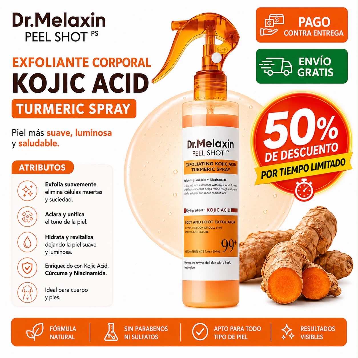 Dr. MELAXIN Piel luminosa sin salir de casa.