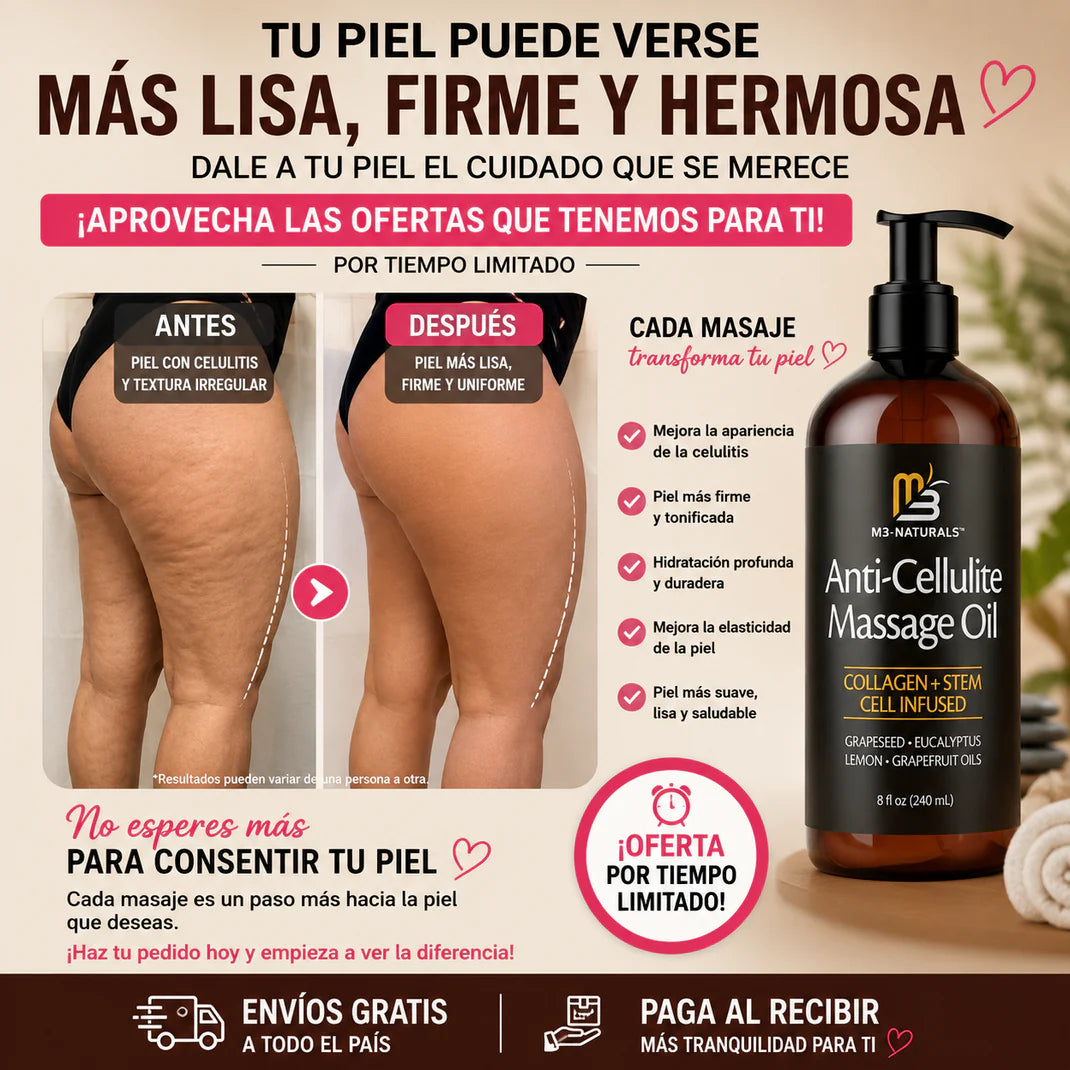 Pack 2 Aceites Corporales Reafirmantes y Anticelulitis